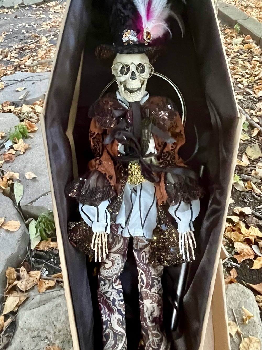 Mark Roberts Fashion Square Skeleton with Coffin